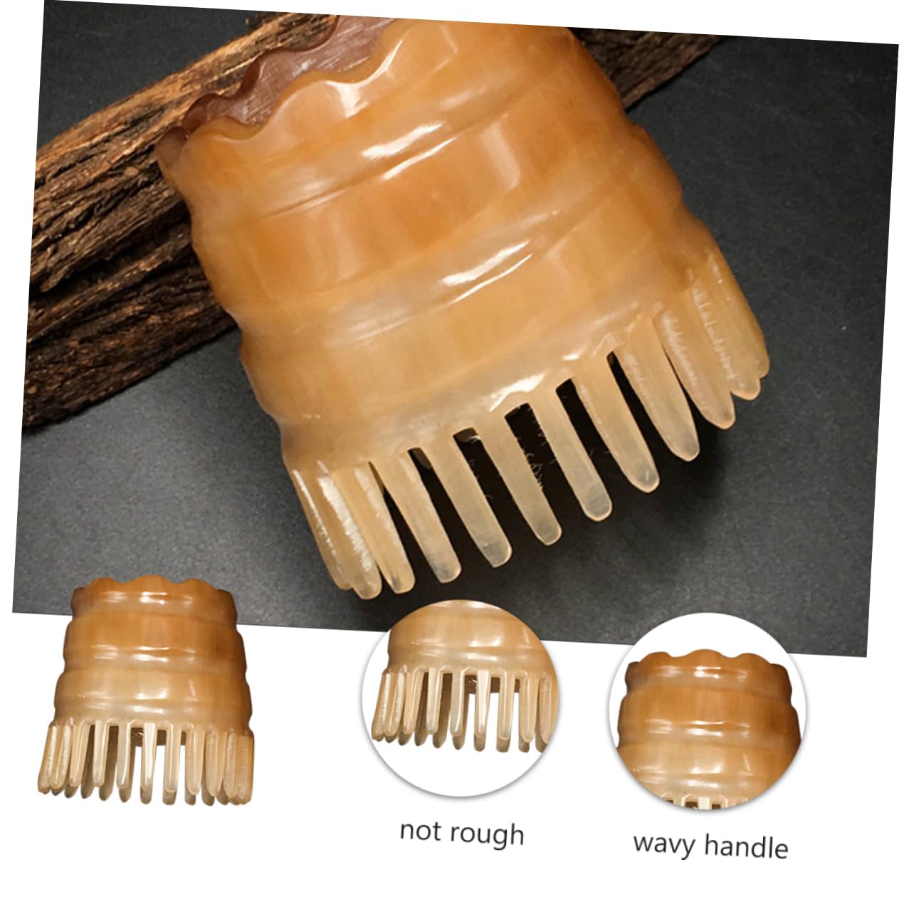 Beaupretty 3piezas Cepillo De Champú Natural De De Mano Masajeador De Cabelludo Color Aleatorio Peina Desenredante y