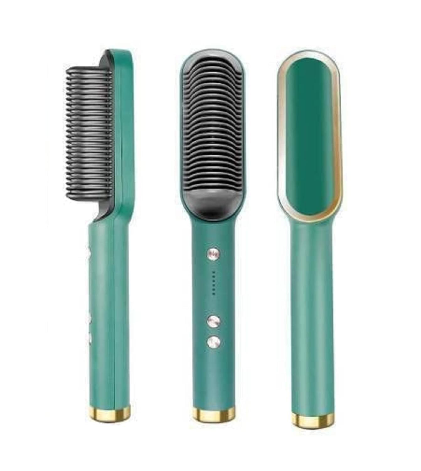 Hair Straightener Comb Brush | 2-in-1 Ceramic Hair Straightener & Styling Brush | Anti-Scald, Fast Heating, Adjustable Temperature, Portable for All Hair Types-image-34