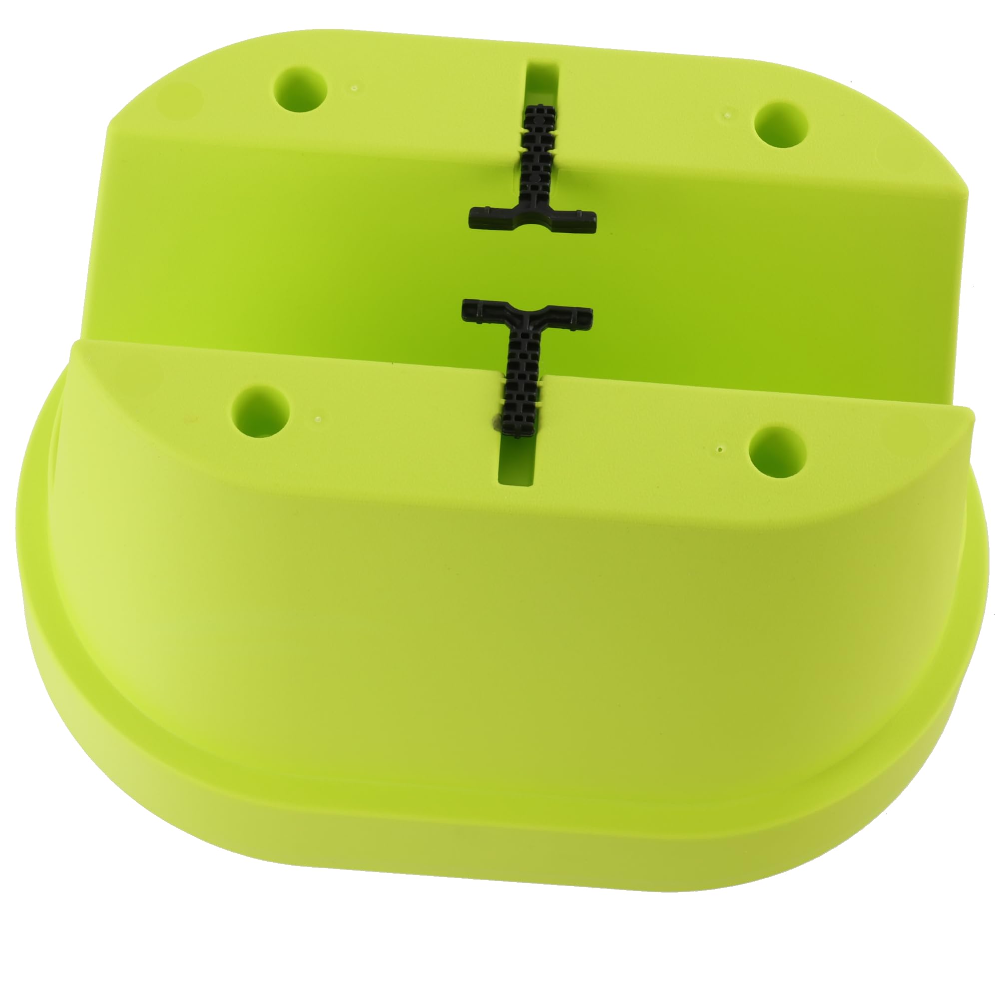 botle Juego de 3 cajas para balcón, jardineras, barandillas, balcones, macetas de barandilla, 39,5 cm, 12,3 L, color lima