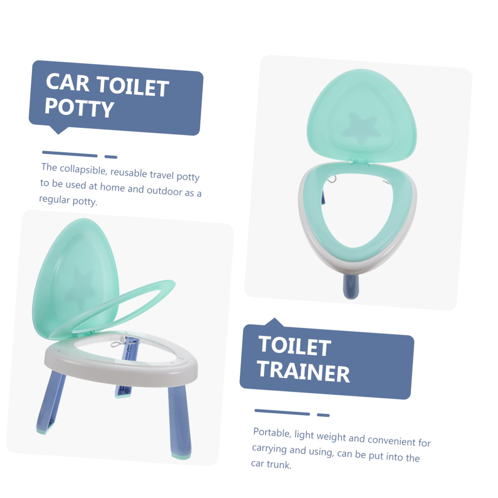 Abaodam Faltbares Junge Mädchen-toilettensitz Tragbares Töpfchen Für Kleinkinder Kompakte Toilette Für Ausflüge Indoor Und Outdoor Geeignet Aus Robustem Material Gefertigt
