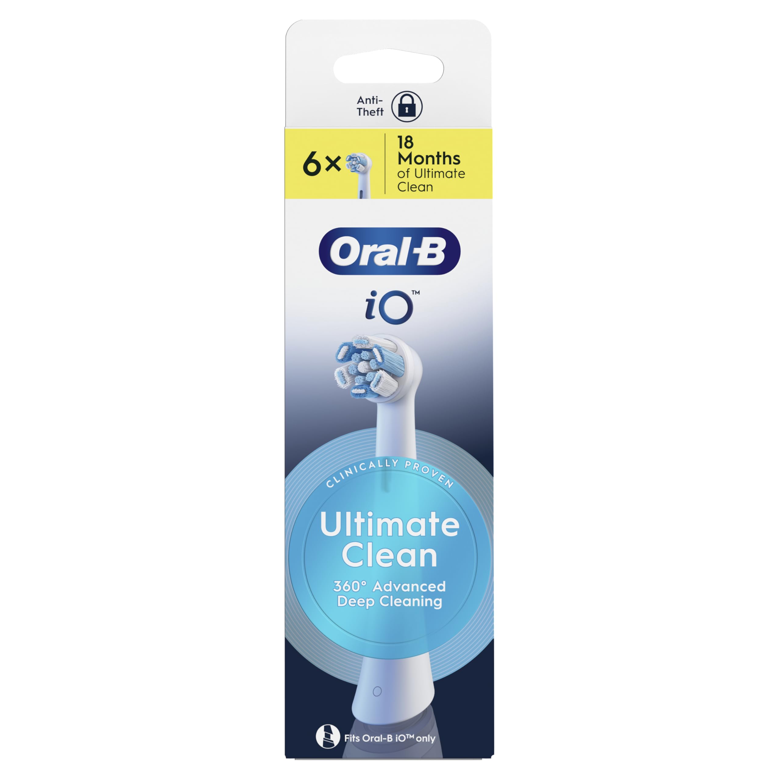 Oral-B iO Series Ultimate Clean Replacement Brush Heads, 6 Count - Original Round Heads, Crisscross Bristles, Deep Cleaning, Plaque Removal, Compatible with iO Electric Toothbrushes-image-28