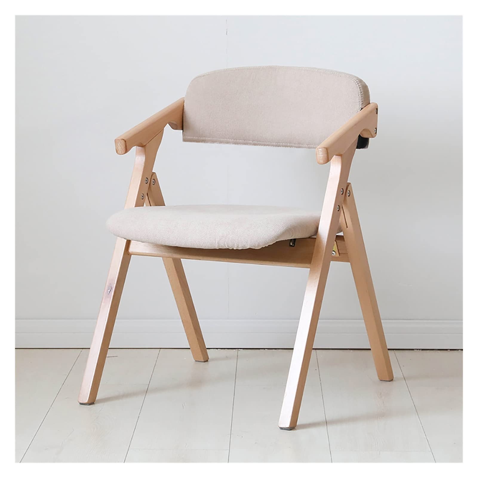 Chaises de salle à manger pliantes rembourrées crème tabouret cuisine