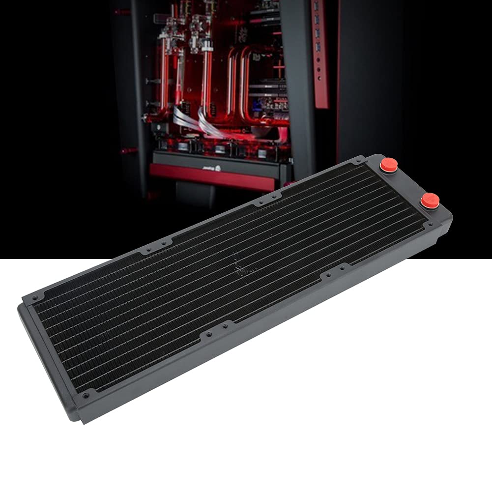 Radiatore di raffreddamento ad acqua in rame di alta qualità, dissipatore di calore per CPU per computer PC, scambiatore di calore a 12 con separatore d’acqua integrato per ap