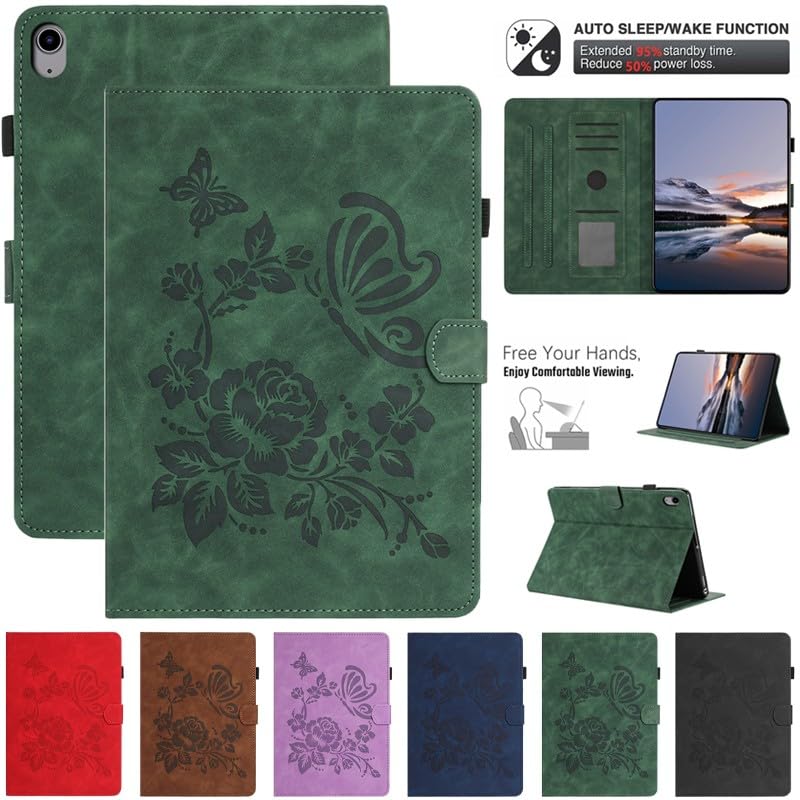 Housse iPad 6ème génération violette fleurie pour lire et travailler partout - 2