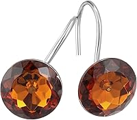 Vista 18 de MitoVilla Anillos de cortina de ducha rojos de Navidad, ganchos de ducha navideños para forro de cortina de ducha borgoña, anillos de ducha a prueba