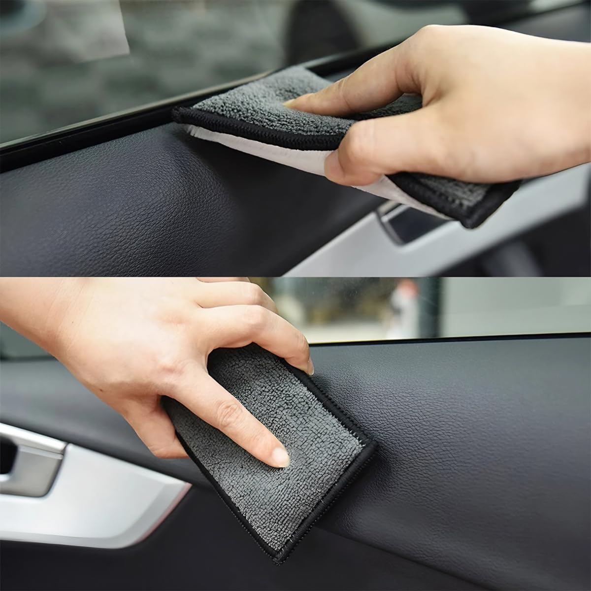 Éponge Microfibre Pour Lavage Auto - 13 Cm - Anti-rayures Et Réutilisable - Pour Polissage, Detailing, Vitres