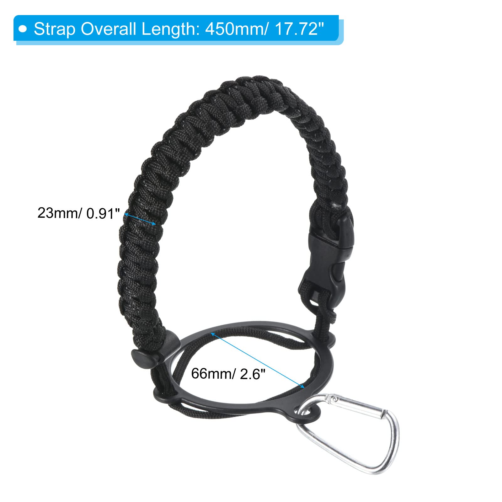 2 Fodere In Neoprene Per Borraccia 450-600 Ml Con Maniglia – Rossa E Blu – Protezione Termica E Trasporto Facile Per Attività Outdoor