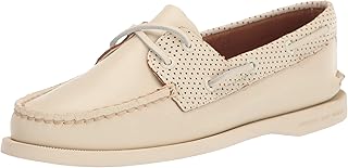 Auténtico zapato náutico original de 2 ojales para mujer, color blanco, talla 8, Blanco, 39 EU
