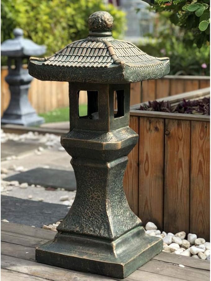 Decor Pagoda Garden Large Lantern Lighthouse Landscape Light Garden