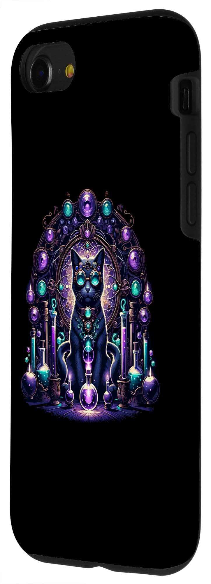iPhone SE (2020) / 7 / 8 Cat Chemistry Science Lover Funny Chemist Student Teacher Case - Image 2