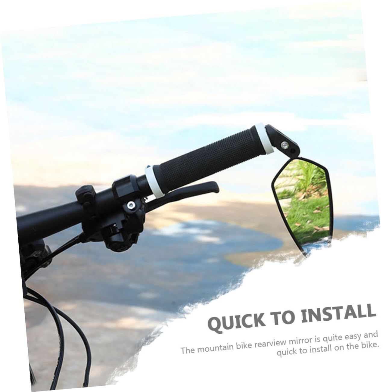 Hemobllo 2pezzi Specchietto Retrovisore per Bicicletta Accessorio per Ciclismo Specchio Riflettente di Adatto Manubri da Mountain Bike Strada