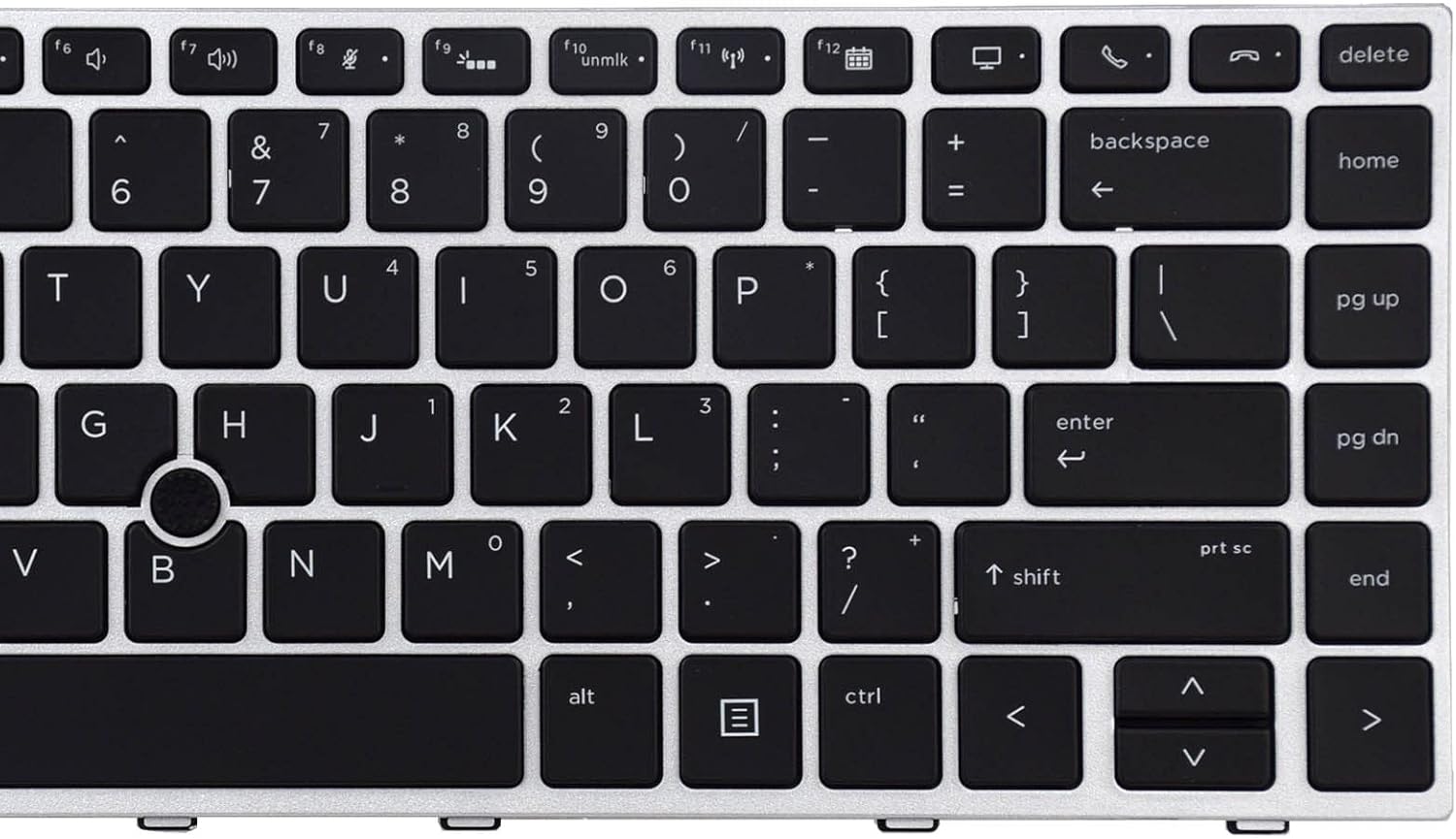 Replacement Keyboard Compatible with HP EliteBook 745 G5 745 G6 840 G5 846 G5 840 G6 846 G6.ZBook 14u G5 ZBook 14u G6 with Backlight and Pointer