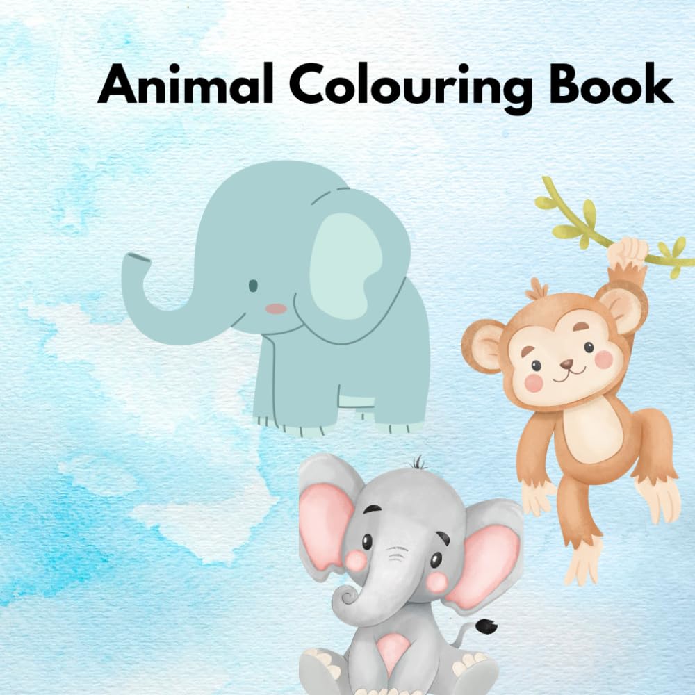 Cute Animals Colouring Book For Children