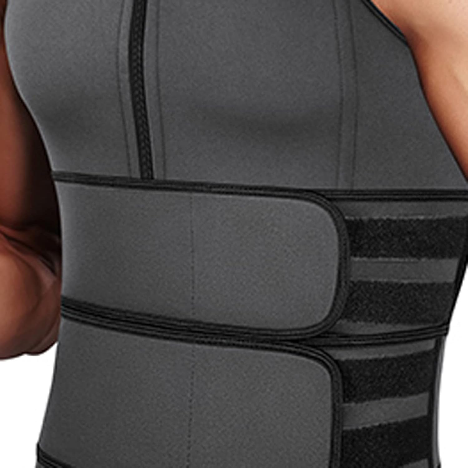 ChyJoey Men's Slim Sauna Suits Adjustable Sweat Waist Trainer Vest - Fitness Body Slimming Tummy Control Tops Gym Exercise : Sports & Outdoors