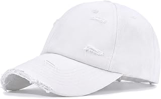 Womens Baseball Caps for Men Baseball Hat Unisex Distressed Cotton Dad Hat Summer Adjustable Golf Runing