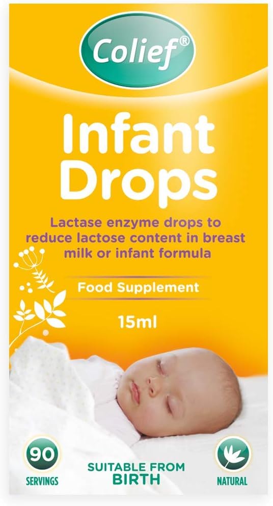 Colief Infant Drops (15ml) Lactase Enzyme Drops to Reduce Lactose