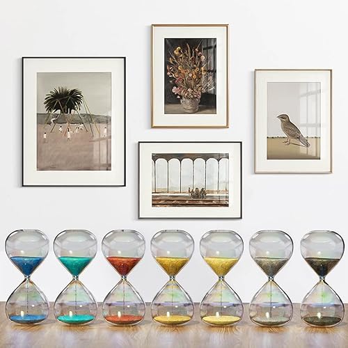 Miniatura 3 de CNCJ Reloj de arena con temporizador de arena de 3 minutos, reloj de arena de cacao, reloj de arena grande de 3 minutos, colorido reloj de arena