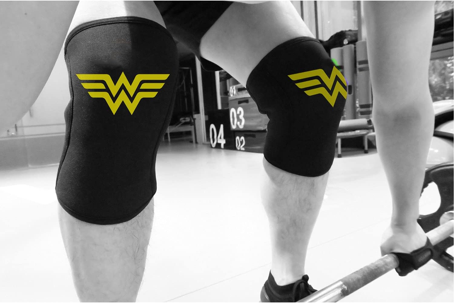 RUNTOP Knee Sleeves(1 PAIR) 7 mm Neoprene Knee Supports Pain Compression Brace Cap for Squats Cross Fitness Training WODS Weightlifting Powerlifting Knee Pads For Men Women Kids