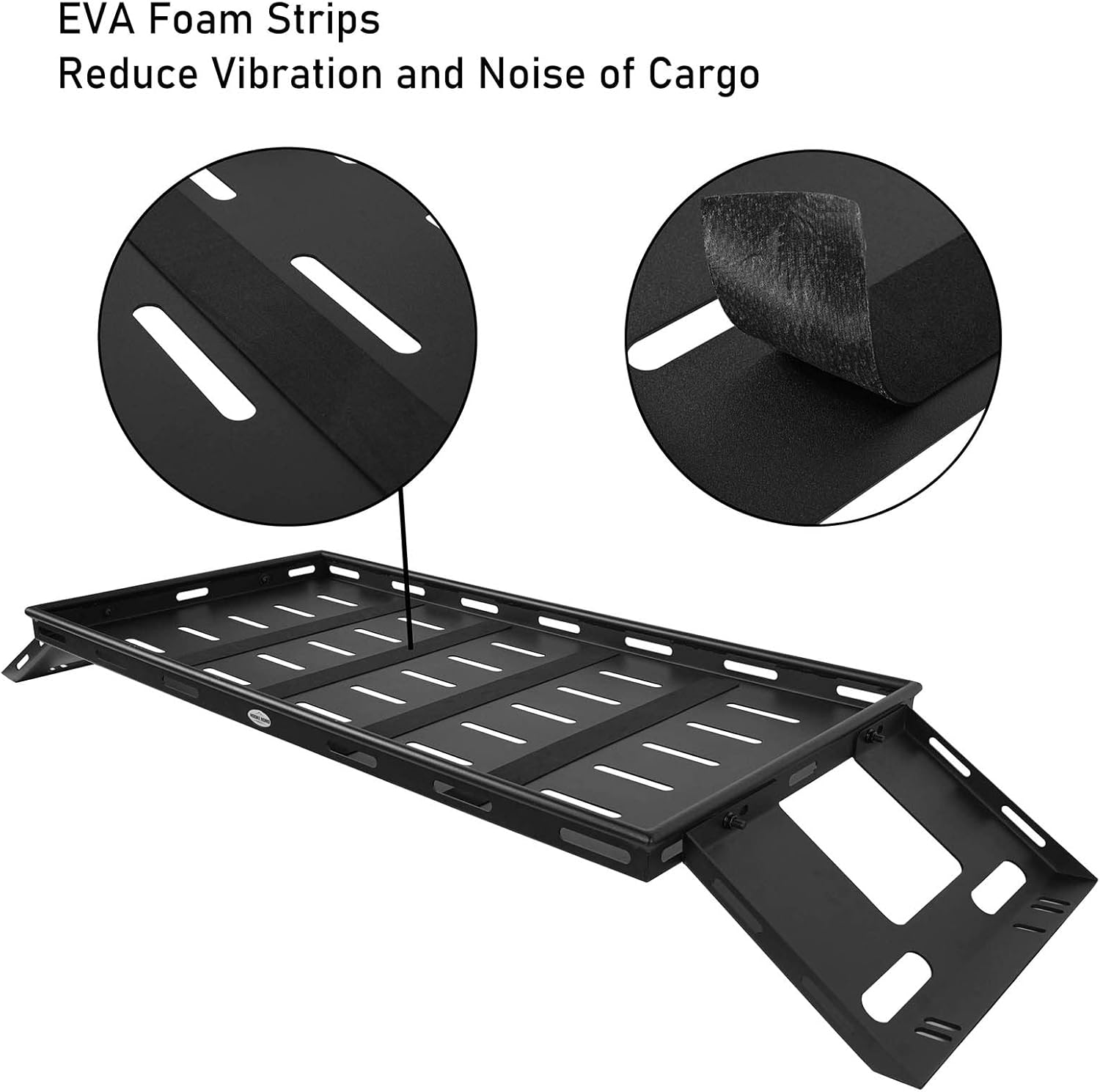 Hooke Road Rear Trunk Cargo Rack Basket Tray for 2007-2026 Jeep Wrangler JK JL 4-Door Hardtops, Sturdy Steel Shelf for Camping Trip Gear - Image 7