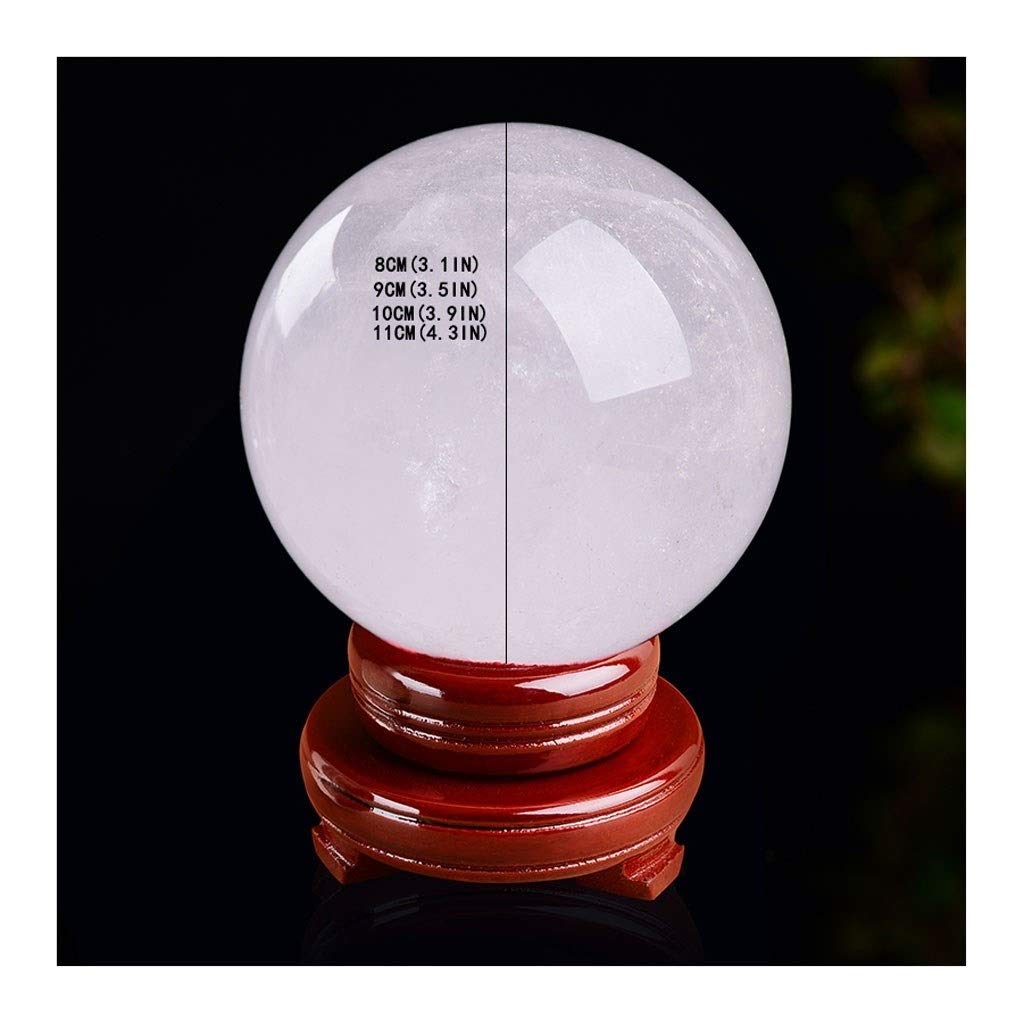 Bola de Cristal (en la Magia Occidental) Oficina de la Bola Natural Agrietado Vía Cristal Blanco Bola Auspicioso Feng Shui Bola Talla de Piedra Regalo de los Ornamentos Bola de Cris