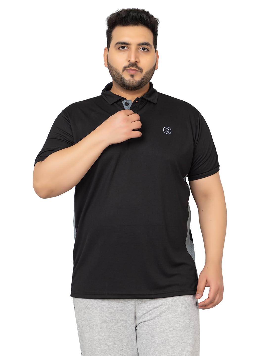 CHKOKKO Men's Polyester Regular Fit Polo T-Shirt-picture-38