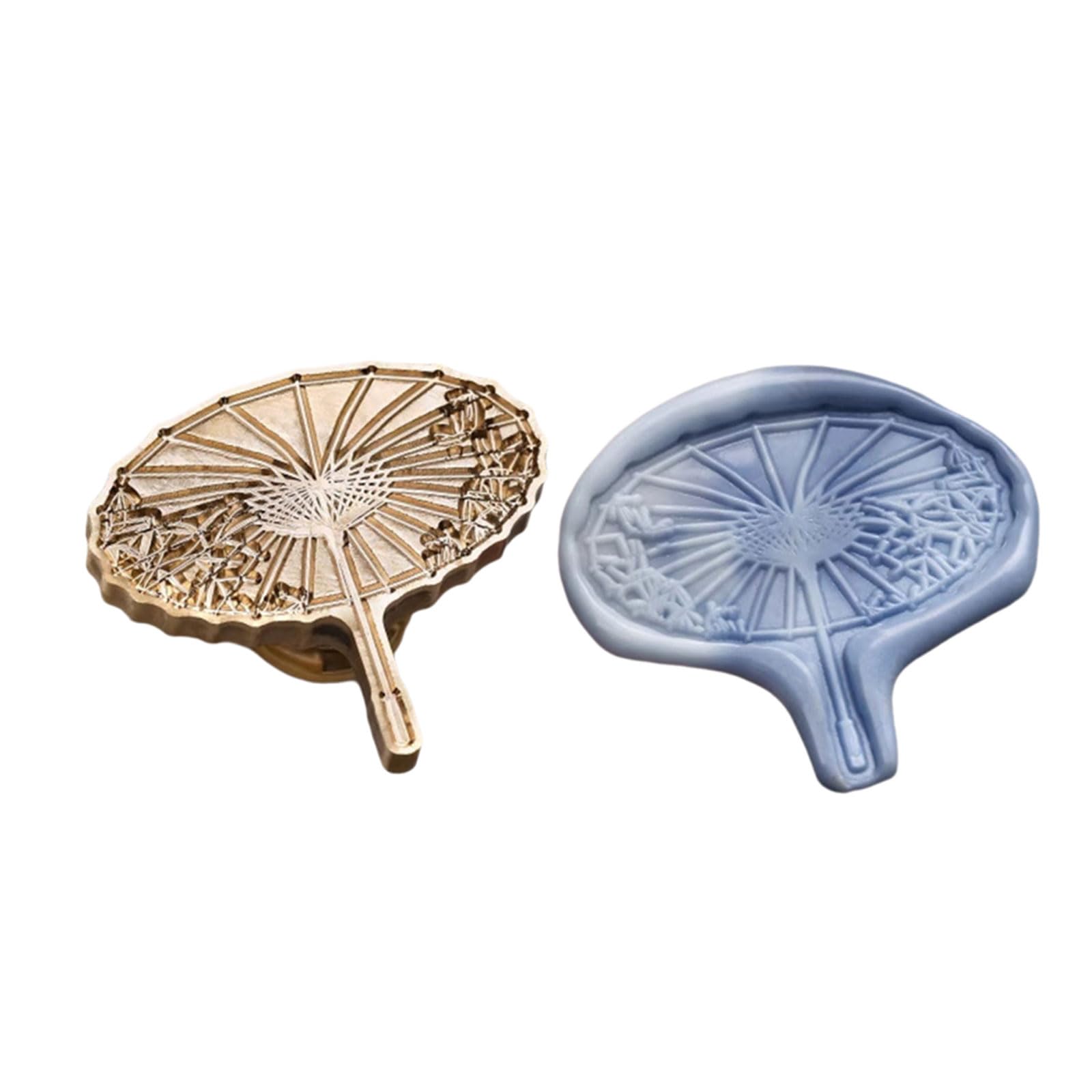Tsophreniq Embossed Seal Stamp for Invitation Scrapbooking Embellishment Umbrella Fish Flower Heart Pattern Stamp Wedding Invitation