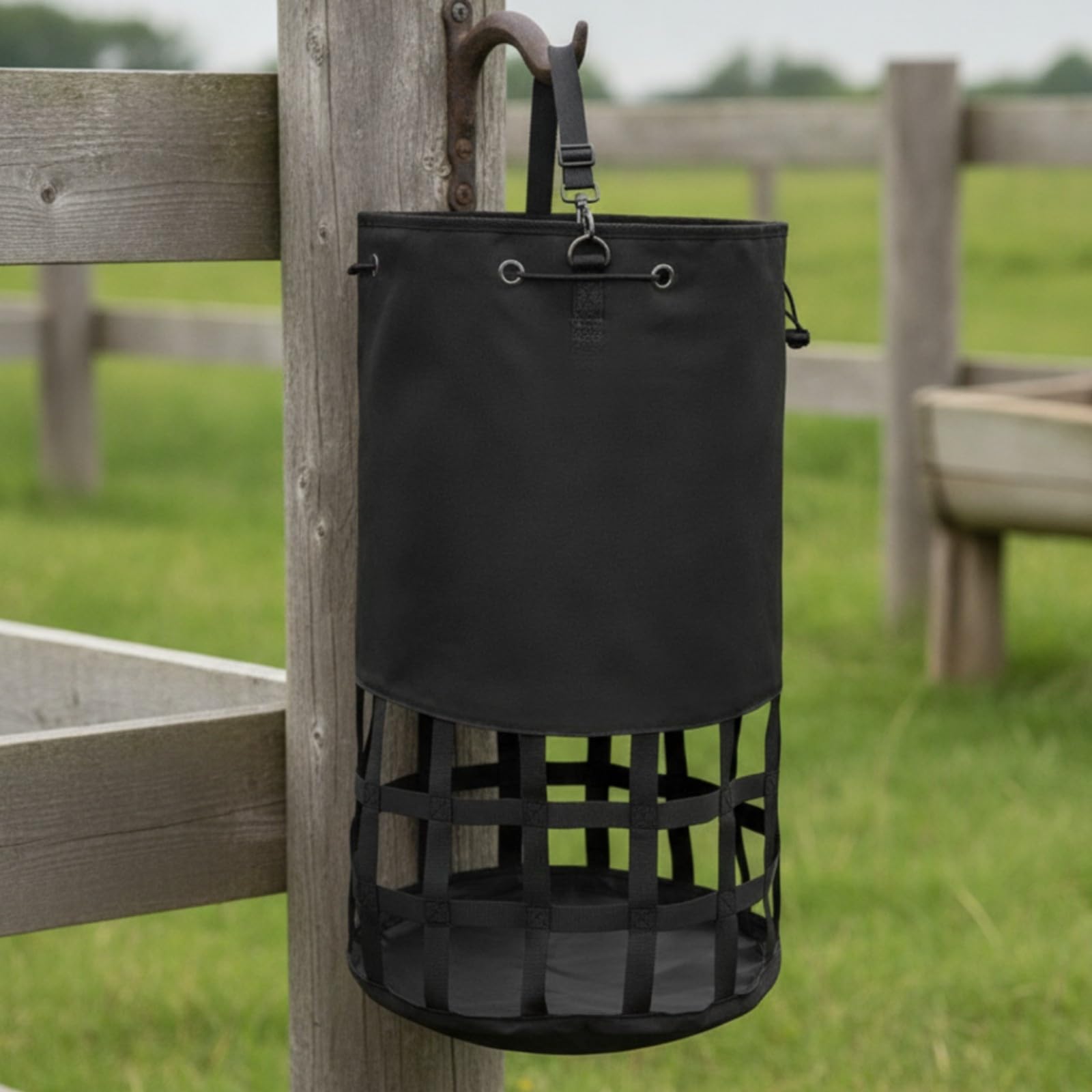 Gralara Borsa per Fieno Resistente all'Usura | Facile da Pulire, Attrezzatura, per stabulazione, Rimorchio, Bestiame