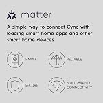GE Cync A19 LED Smart Light Bulbs, Room Decor Aesthetic Bluetooth and WiFi Color Changing Lights, LED Indoor Light Bulb, Compatible with Alexa and Google (2 Pack)