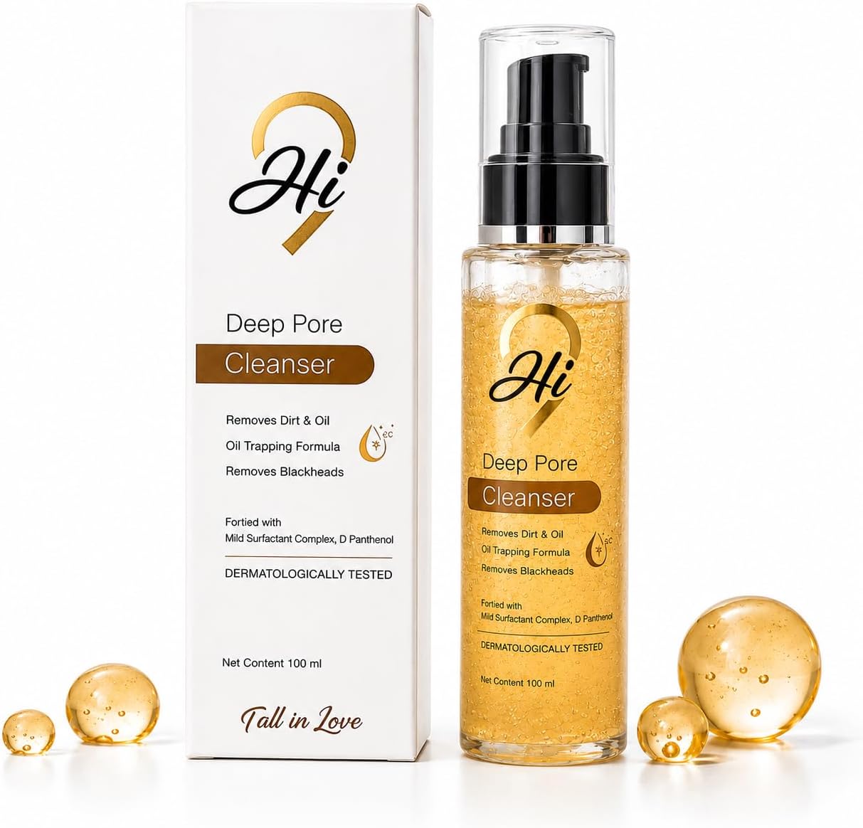 Deep Pore Cleanser for Face - 100ml | Oil Cleanser for Oily Skin | Unclogs Pores, Removes Dirt & Oil for Clear, Hydrated Skin | Best Face Cleanser for Men and Women| Perfect for Daily Use