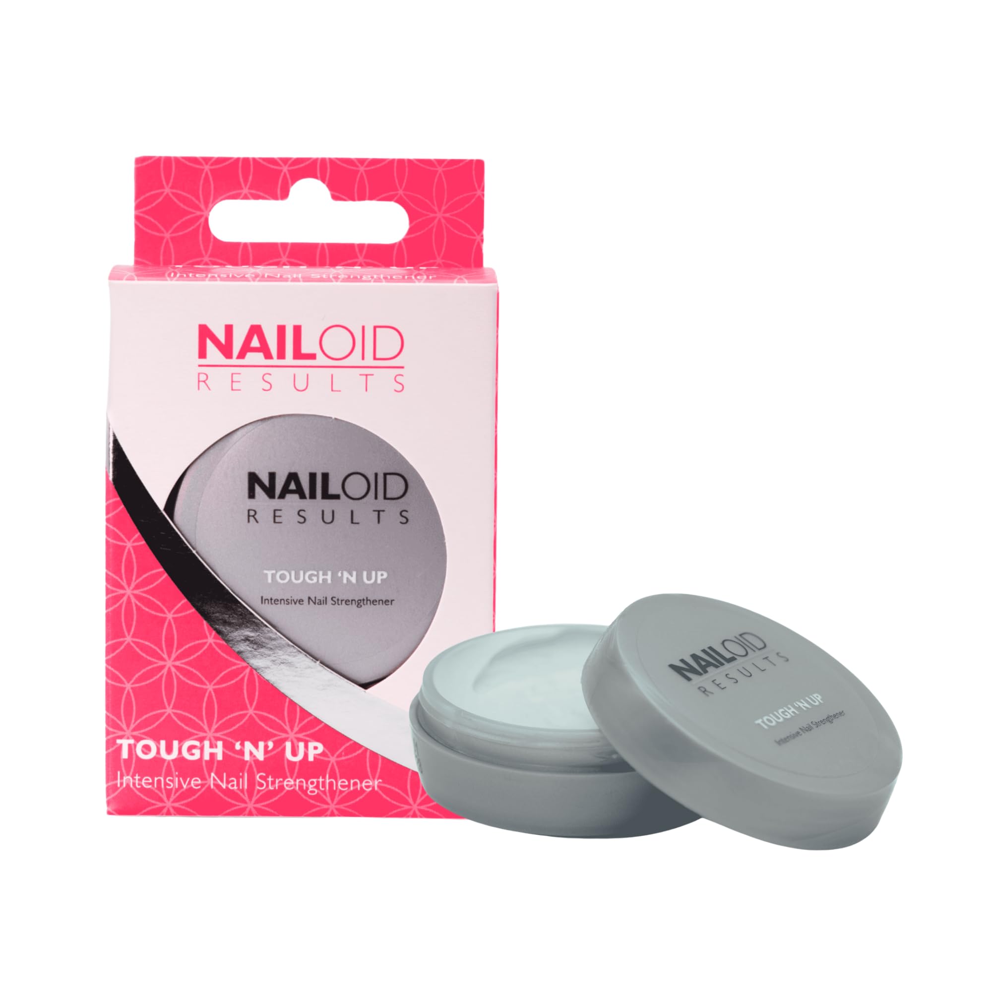 Nailoid TOUGH ‘N UP Nail Strengthener | Biotin & Cystine Treatment for Weak, Brittle Nails | Growth Support Formula with Panthenol, Caffeine & Almond Oil for Strong, Healthy Nails | 15g