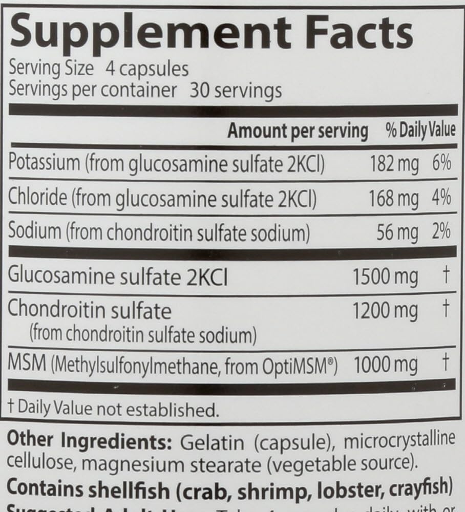 Glucosamine / Chondroitin / MSM 120 caps