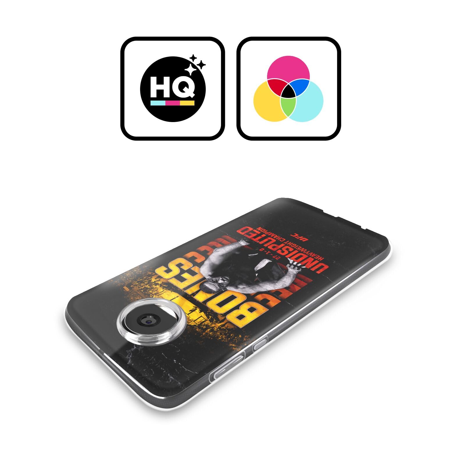 Head Case Designs Officially Licensed UFC Heavyweight Champion Jon Jones Soft Gel Case Compatible with Motorola Moto G52