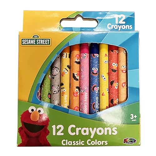 Crayones Sesame Street estándar de doce colores para niños 2