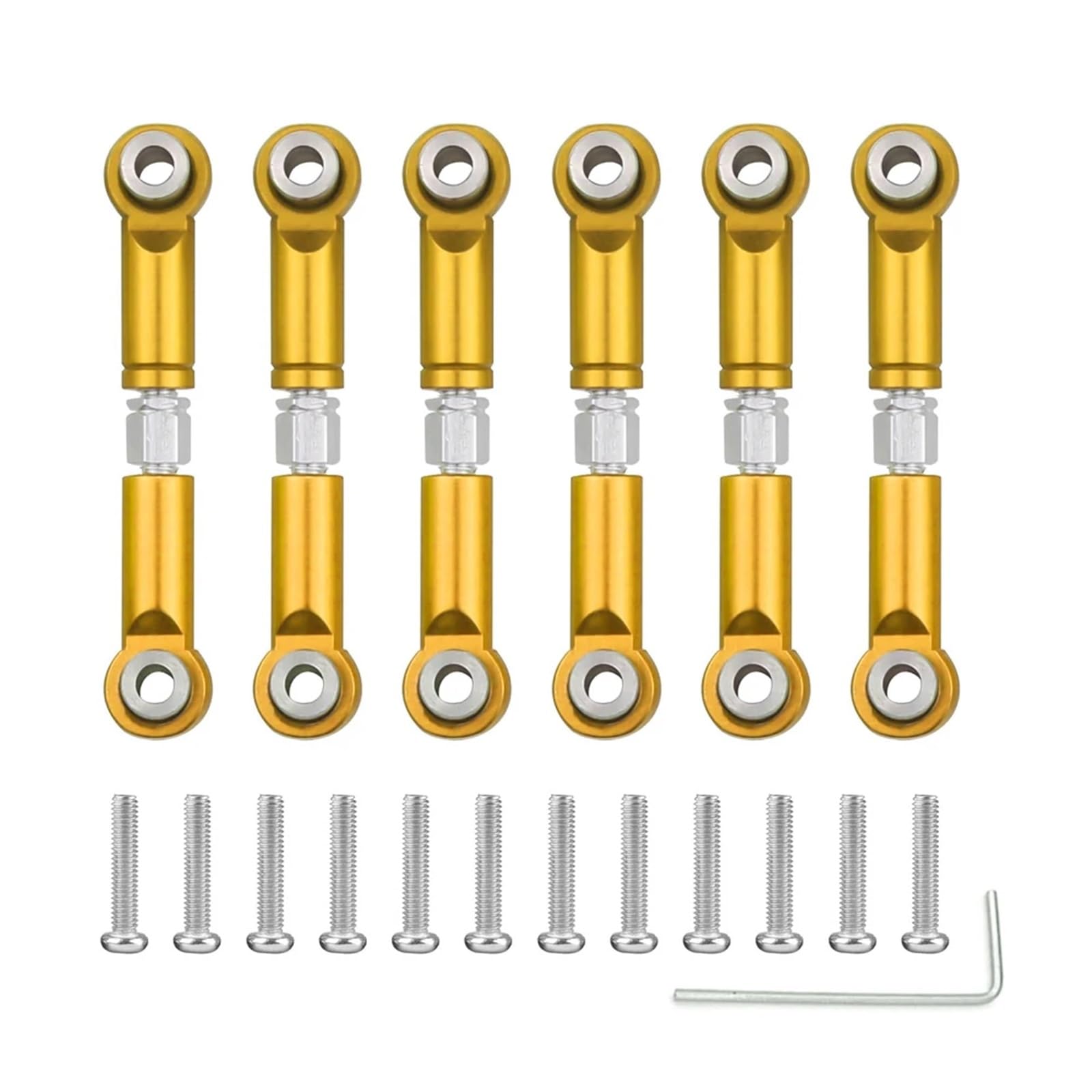 Per Wltoys A959 A959-B A949 A969 A979 K929 1/18 Metallo Anteriore Posteriore Tirante Collegamento Servo Asta Set RC Auto Aggiornamenti Parti Ricambi Modellini RC