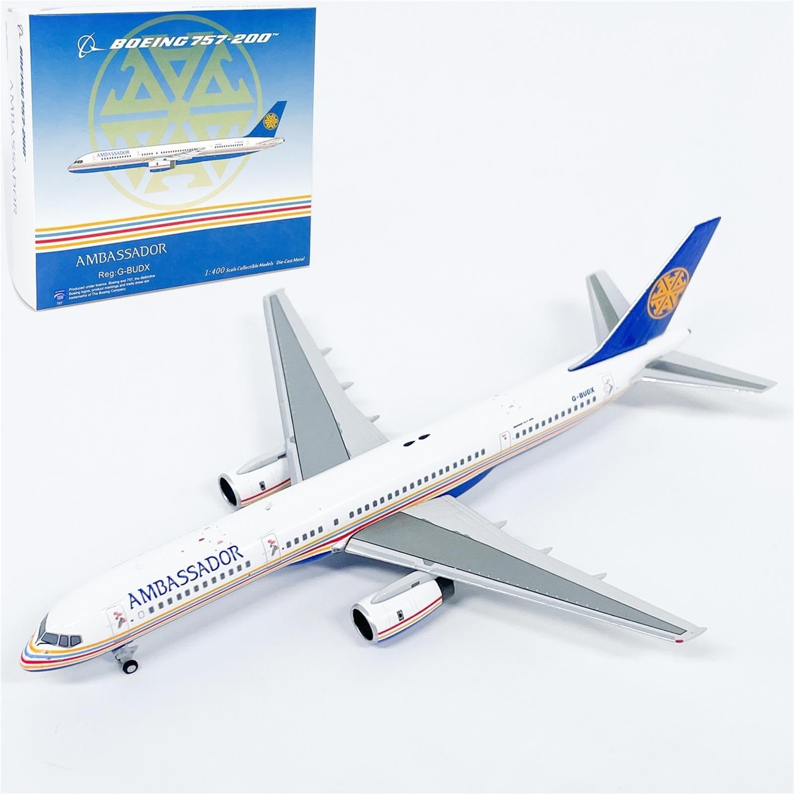 aerei a reazione Figurina in lega dell'Ambassador Aviation Boeing B757-200 in scala 1:400 regali per piloti