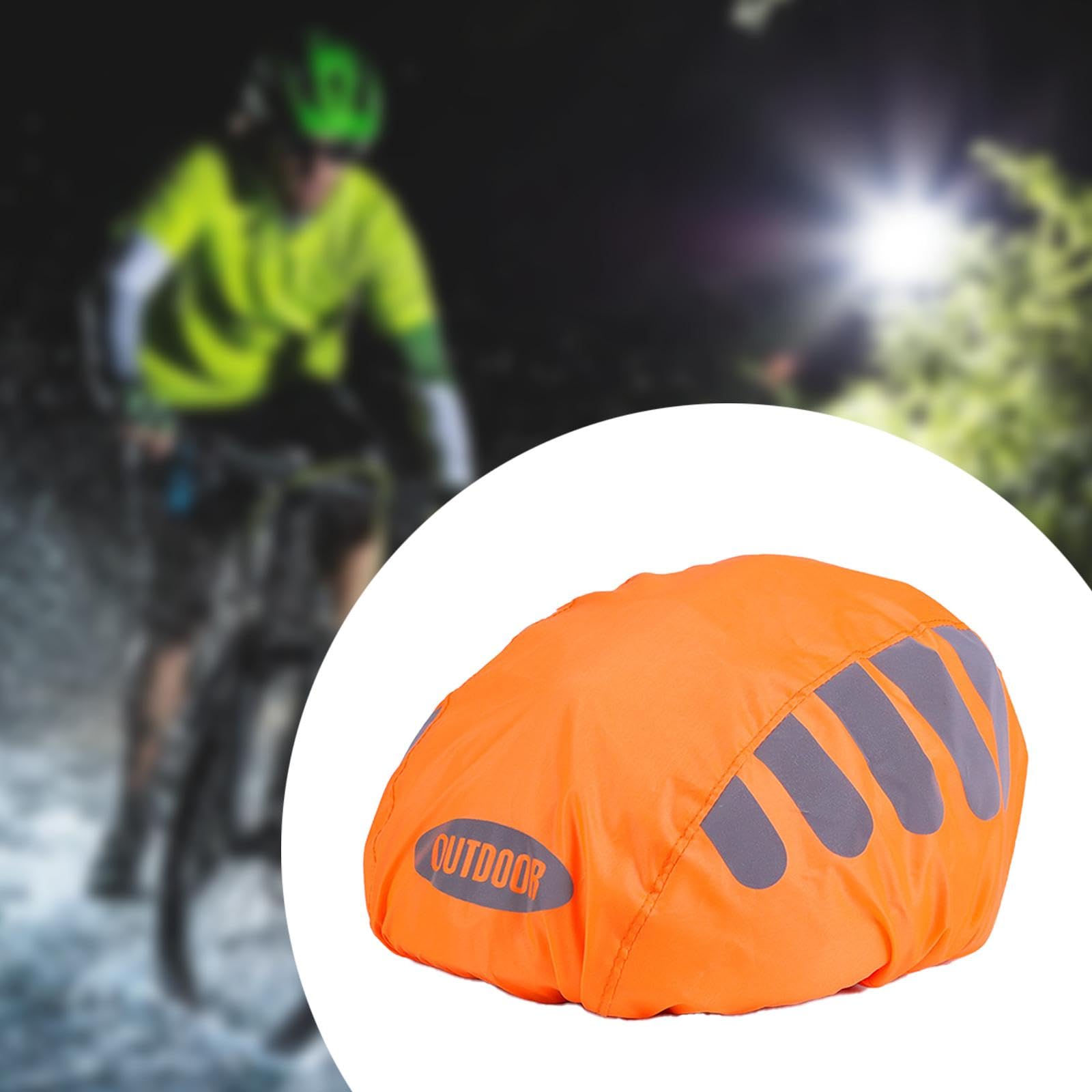 RNXRZANK Bicycle Helmet Cover for Rain Protection and Outdoor Activities, Orange