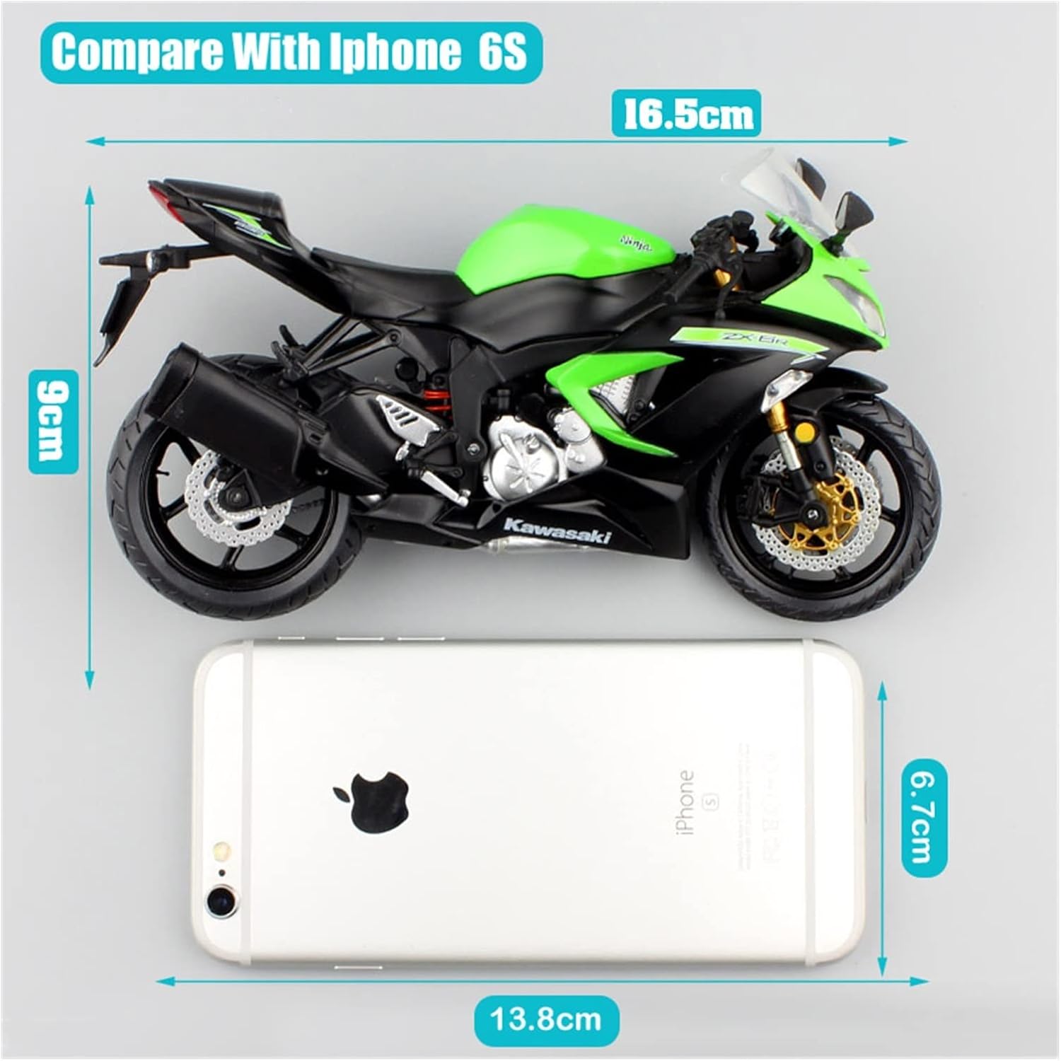 1:12 スケール Kawasaki Ninja 636 ZX 6R レーシング オートバイ