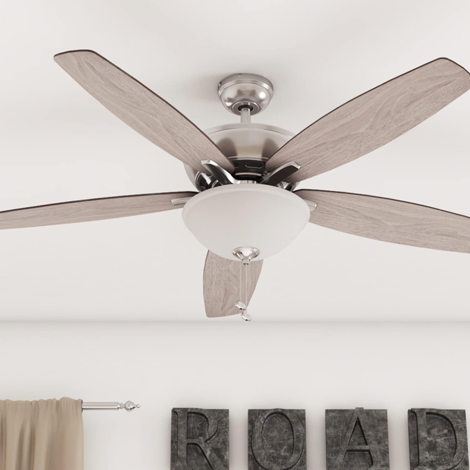 Get Discount Offer Prominence Home 51029-01 Room Ceiling Fan, 60, Brushed Nickel