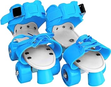 BIONFIT Adjustable Roller Skating Shoes for Kids Age Group 3-12 Years, for Boys and Girls, Safe & Fun Outdoor Skates, Toe Safety Brake