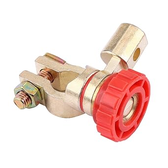 Battery Cut Off Switch, 12V Solid Universal Good Electrical Conductivity 125A Battery Isolator Switch for Car for RV(red)