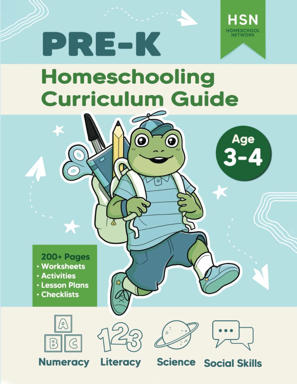 Homeschooling Curriculum Guide - PRE-K: 3-4 years old - Complete Home Education Curriculum and Structure