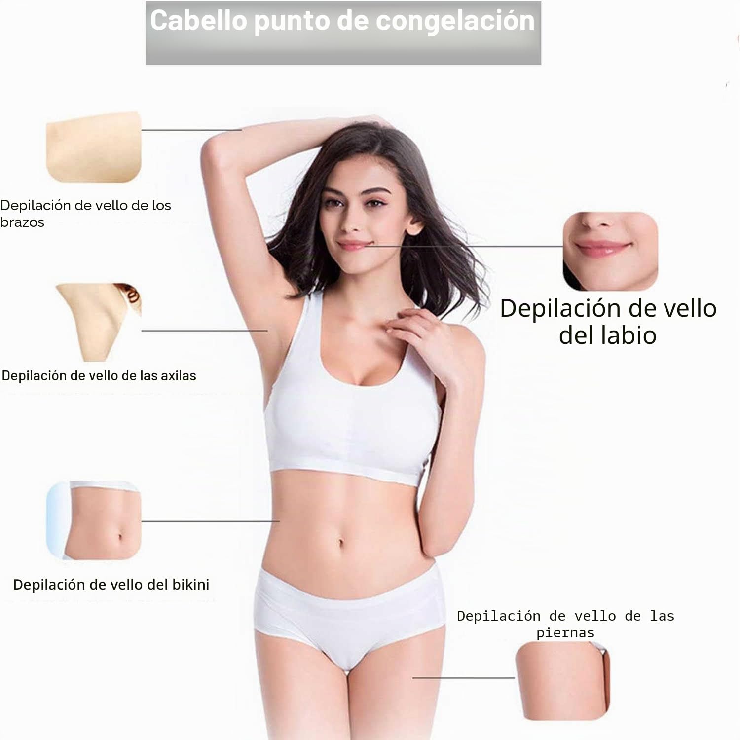Depiladora de luz pulsada IPL E-Light SHR con 2 Modos de Flash, Profesional para la depilación láser de Cuerpo y Cara - Salón en casa