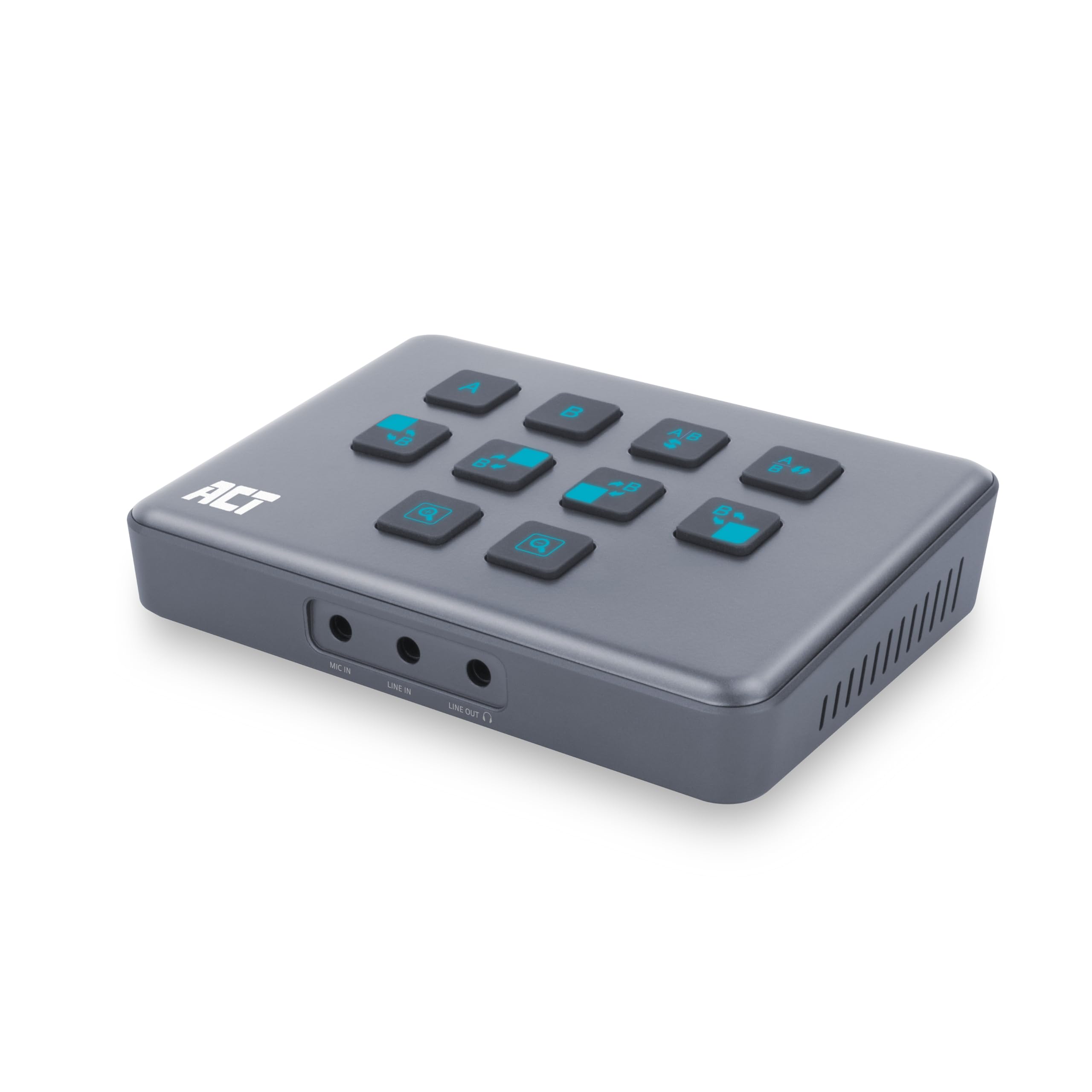 ACT Switch video Capture Card con 2 porte HDMI (4K), 4 modalità di visualizzazione, HDMI Capture Card con USB Type-C, scheda di registrazione video per streaming, gaming PS5/Xbox/Switch/Twitch/Youtube