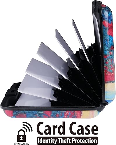 Miniatura 6 de Tarjetero pequeño para tarjetas de crédito, cartera delgada RFID de metal, tarjetero para tarjetas de visita, estuche de identificación para mujeres