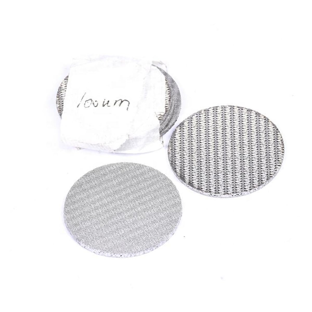 304 Stainless Steel Wire Mesh Filter Strainer Round Shape Sintered Filter Disc (90mm(100μm) 10pcs)