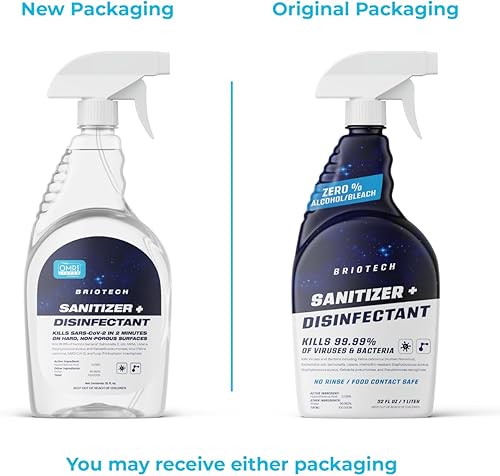 Miniatura 2 de BRIOTECH Desinfectante + desinfectante en aerosol hipocloroso, mata el 99.99% de los virus y bacterias, elimina el olor, lo suficientemente suave