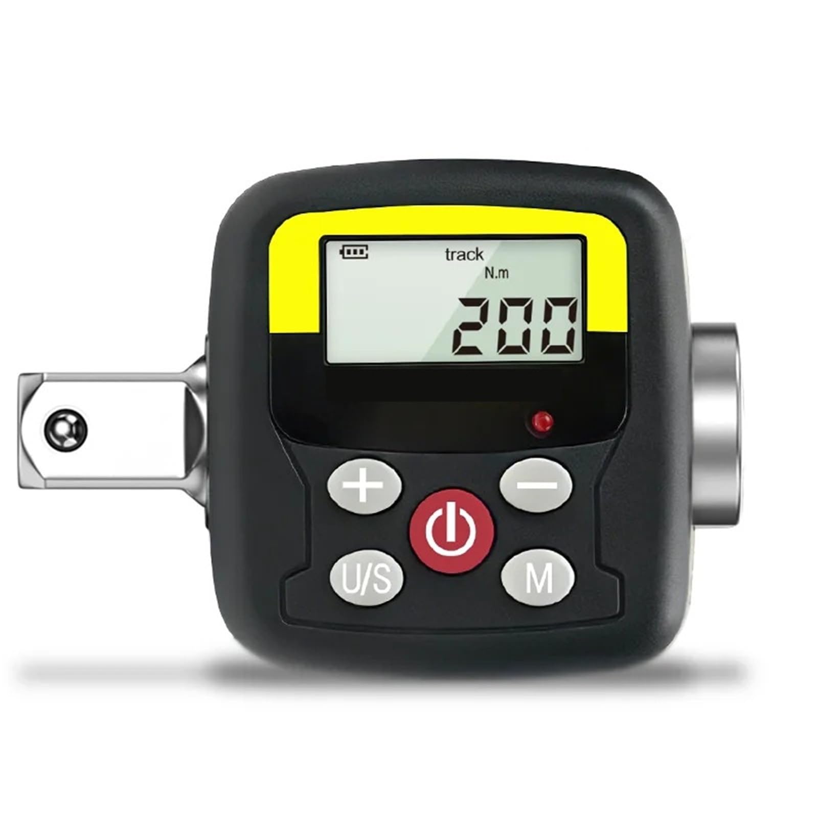 Airuixi 0.9-30N.m Digital Torque Adapter Digital Torque Adapter 1/2" Drive For 3/8" And 1/4" Electronic Torque Wrench Repair Car Bike(0.9-30N.m)
