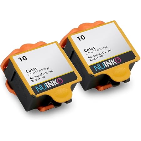 Amazon.com: nuinko Color 2 Pack Kodak 10 Cartuchos de tinta compatibles  para Kodak ESP 3250 ESP 5250 ESP 7250 ESP 3 ESP 5210 Hero 7.1 HERO 9.1  EASYSHARE 5300 Impresoras de Inyección de tinta : Productos de Oficina