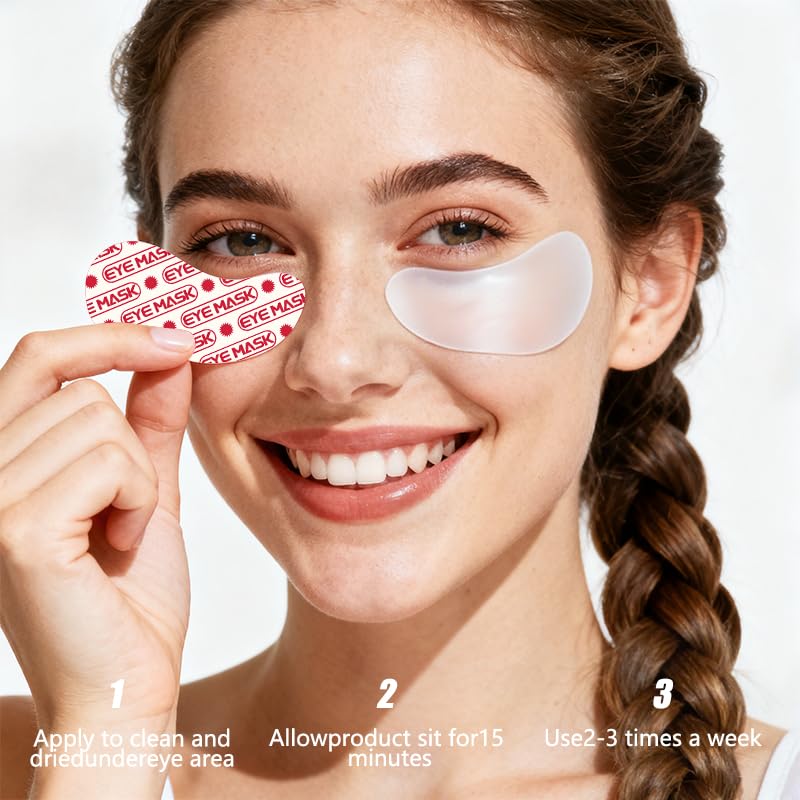 SPLASHGRIP Under Eye Patches Reduce Dark Circles and Puffiness Made with Kojic Acid, Caffeine, Niacinamide Stocking Stuffers for Men & Women Gift (6 Pairs)