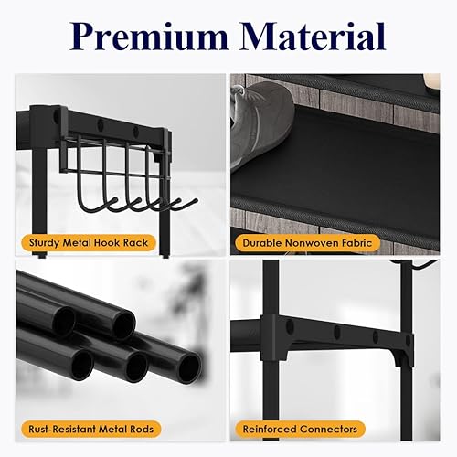 image for Kitsure Shoe Organizer - 8-Tier Large Shoe Rack for Closet Holds Up to